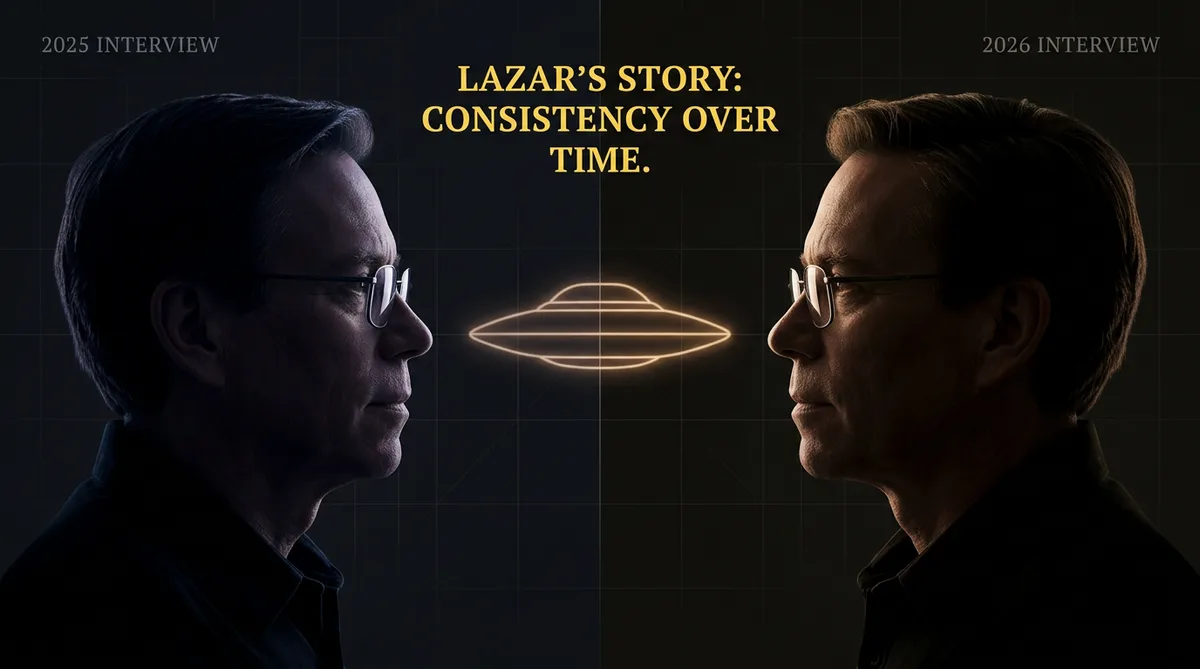 Análisis de consistencia de dos entrevistas de Bob Lazar