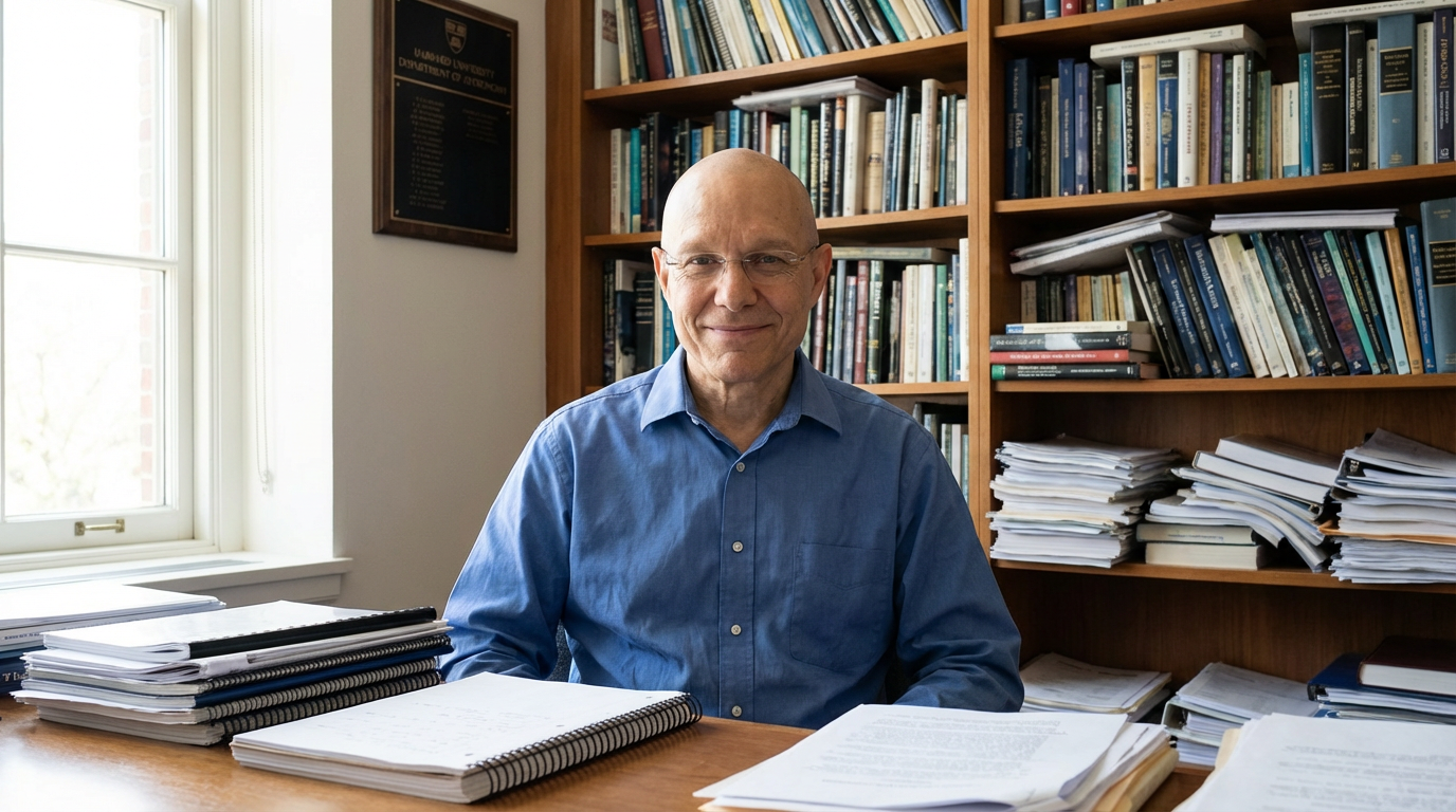 Harvard astrophysicist Avi Loeb in his office discussing the potential significance of classified UAP data