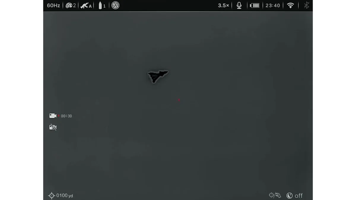 Thermal image of unidentified aircraft captured near Area 51. Image: Project Fear