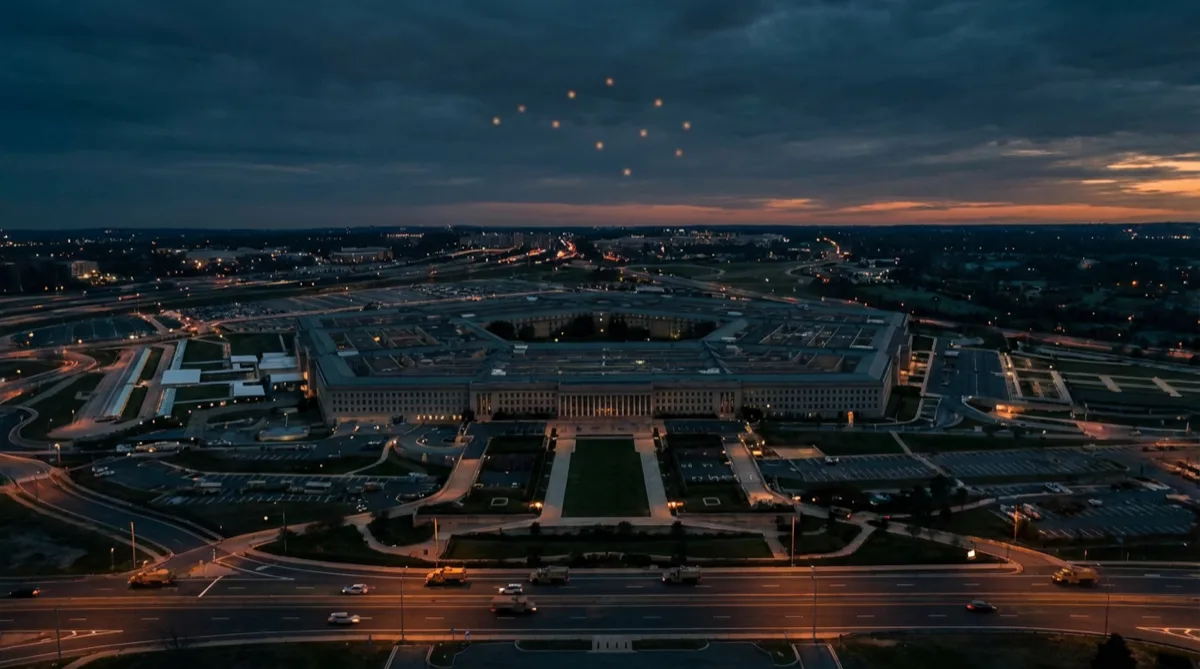 President Trump with classified UFO files